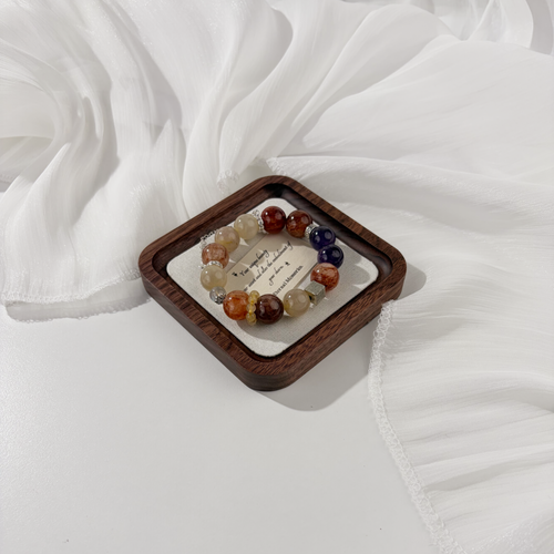 *Sunset Aura* Rutilated Quartz Crystal Bracelet