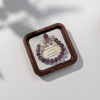 *Twilight Violet* Amethyst Crystal Point Bracelet